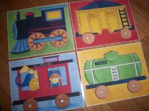 Set of 4 Train Ryder Railway Prints Art Pictures  