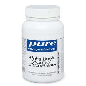  Alpha Lipoic Acid with GlucoPhenol 120 Vegetable Capsules 