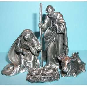   Pewter Nativity Holy Family Jesus, Mary, Joseph: Everything Else