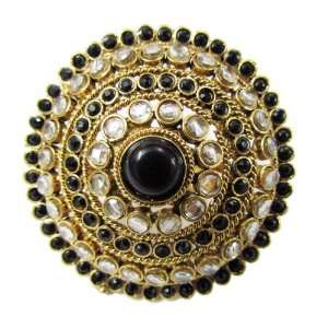   Purple White Gold Tone Kundan Jodha Akbar Style Jewelry New: Jewelry