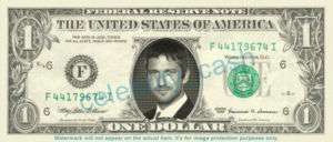Gerard Butler Dollar Bill   Mint  
