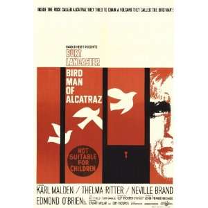 The Bird Man of Alcatraz (1962) 27 x 40 Movie Poster Style A  