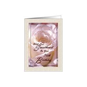  36th Birthday / Wife / Pink Rose Card Health & Personal 