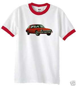 AMC Pacer Car T Shirts 70s pop culture vintage car tee  