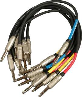 Pro Co BP1.5 8 Pack (1.5) (18 TRS TRS Cable 8 Pack)  