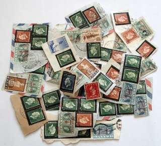 Kingdom of Greece set of 58 CUT SQUARE post stamp stamps dated from 