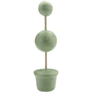  Topiary Form: 3x14 Base w/2 & 3 Balls Green: Home 