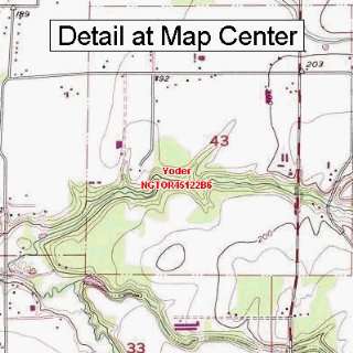  USGS Topographic Quadrangle Map   Yoder, Oregon (Folded 