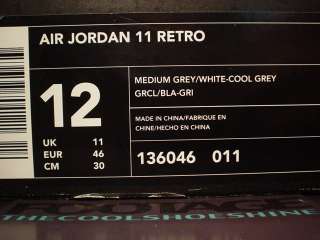 2000 Nike Air iv Jordan XI 11 Retro iii COOL GREY ix 12  