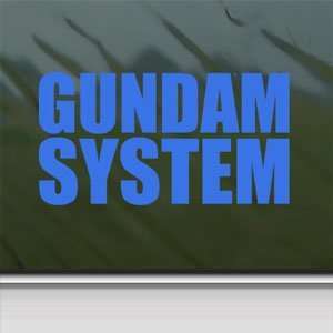 Gundam Blue Decal Truck Bumper Window Vinyl Blue Sticker 