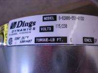 DINGS DYNAMIC MAGNETIC MOTOR DISC BRAKE 6 62006 551R1DD  