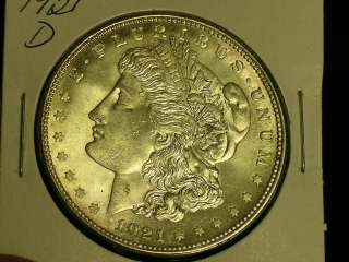 1921 D Nice BU Morgan Dollar (0811 1)  