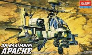 48 AH 64A APACHE / ACADEMY MODEL KIT / #FA083 / HELICOPTER  