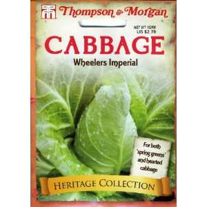  Thompson & Morgan 4847 Heirloom Cabbage Wheelers Imperial 
