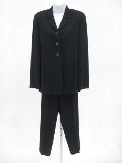 ALEX GARFIELD GARFIELD & MARKS Black Pants Suit Sz 4  