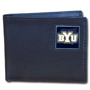  College Leather Bifold   BYU Cougars: Sports & Outdoors