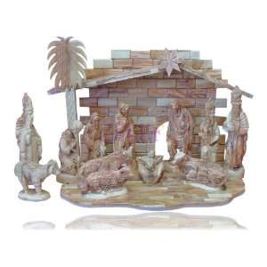  50cm Large Olive Wood Nativity Set 