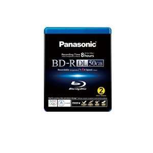 Panasonic Bd r 50gb   4x   Pack 2  Blue ray Disc for Hi 