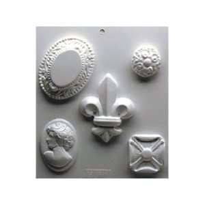   Yaley Soapsations Plastic Mold Cameos 5 shapes (3 Pack)