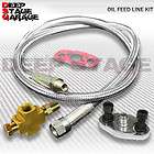 UNIVERSAL STAINLESS BRAIDED 36 10AN 1/8 NPT OIL FEED LINE KIT CNC 