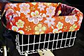 Flower Beach Cruiser Bag Liner for 15x11.5x9 basket  