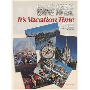   Magic Kingdom Its Vacation Time Print Ad (54175)