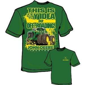  John Deere Off Roading Green T Shirt: Home & Kitchen