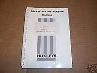 1128) Huxley Operator Manual TR138 Hydraulic Reel Mower  