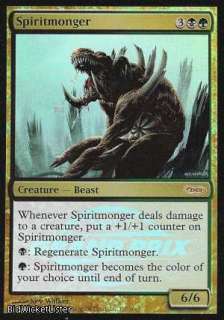 you are bidding on magic the gathering promotional cards spiritmonger