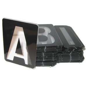    Gemini MoonGlo 6 Inch Clear Sign Letters on 6 7/8 Inch Black Panels