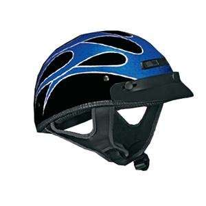 Vega XTS Flame Helmet   Medium/Blue Flame: Automotive
