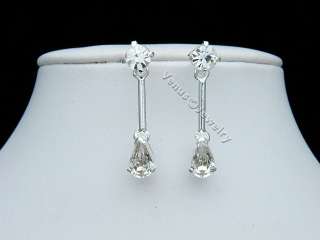 Elegant Bridal Wedding Crystal Necklace Earrings 1247  