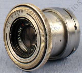 CONTAX CARL ZEISS JENA TESSAR 50MM F3.5 T* LENS USER AS IS  