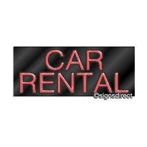  Car Rental Neon Sign  216, Background MaterialBlack 
