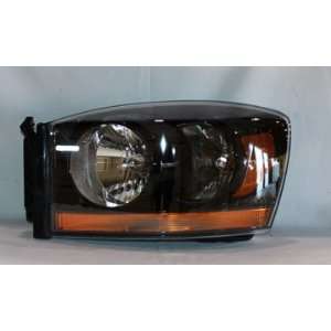 Dodge Ram Pickup (w/ Black Bezel) Head Light Left Hand TYC 20 6748 90