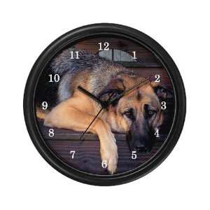  Lounging GSD Pets Wall Clock by CafePress: Home & Kitchen
