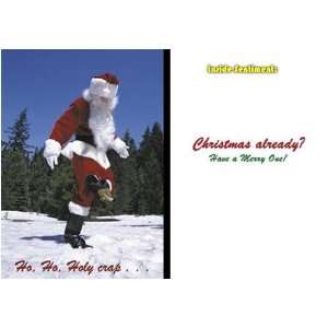  Ho Ho Holy Crap Dog Poop Christmas Card: Office Products
