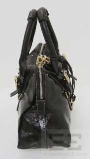 Chloe Black Patent Cowhide & Lambskin Leather Paddington Dome Handbag 