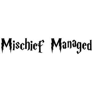  Mischief Managed   Harry Potter   Decal / Sticker Sports 
