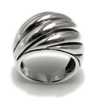 Sterling Silver Lovely Swirl Shrimp Ring O5 1455  
