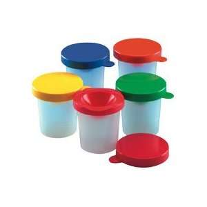  LEO73010   Paint Cups, w/Colored Lid,10/ST, Assorted 
