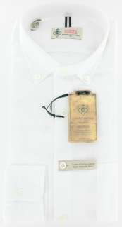 New $425 Borrelli White Shirt L/L  