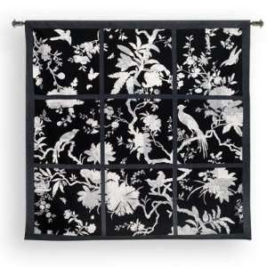   Floral Division Black/Grey   Acorn Studios 44x43 Furniture & Decor