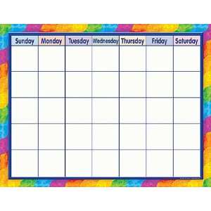   Resources Rainbow Calendar Chart, Multi Color (7601): Office Products
