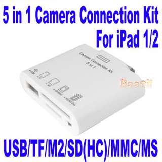 IN 1 USB Camera Connection+SD TF M2 MMC MS Card Reader Adapter Kit 4 
