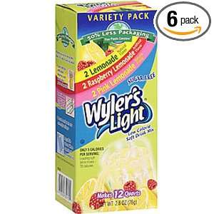 Wylers Variety Pack Sugar Free Drink Mix (Pink, Raspberry and Regular 