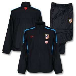  10 11 Atletico Madrid Woven Warm Up Suit   Navy Sports 