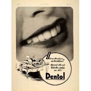   French Ad Dentol Toothpaste Teeth Smile Dental   Original Print Ad