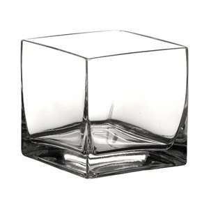  Cube Glass Vase 7x7x7: Arts, Crafts & Sewing