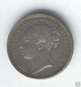 GREAT BRITAIN COIN 1 SHILLING 1872 DIE 26 AU  